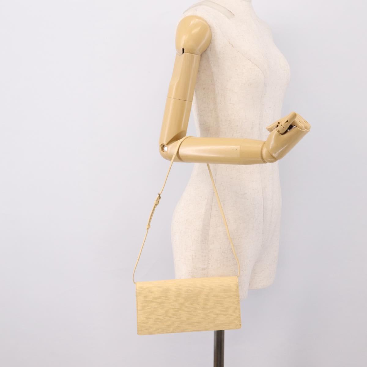 LOUIS VUITTON Epi Leather Honfleur Shoulder Bag Vanilla M5273A LV Auth 202238V