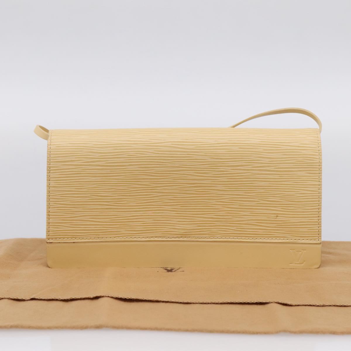 LOUIS VUITTON Epi Leather Honfleur Shoulder Bag Vanilla M5273A LV Auth 202238V