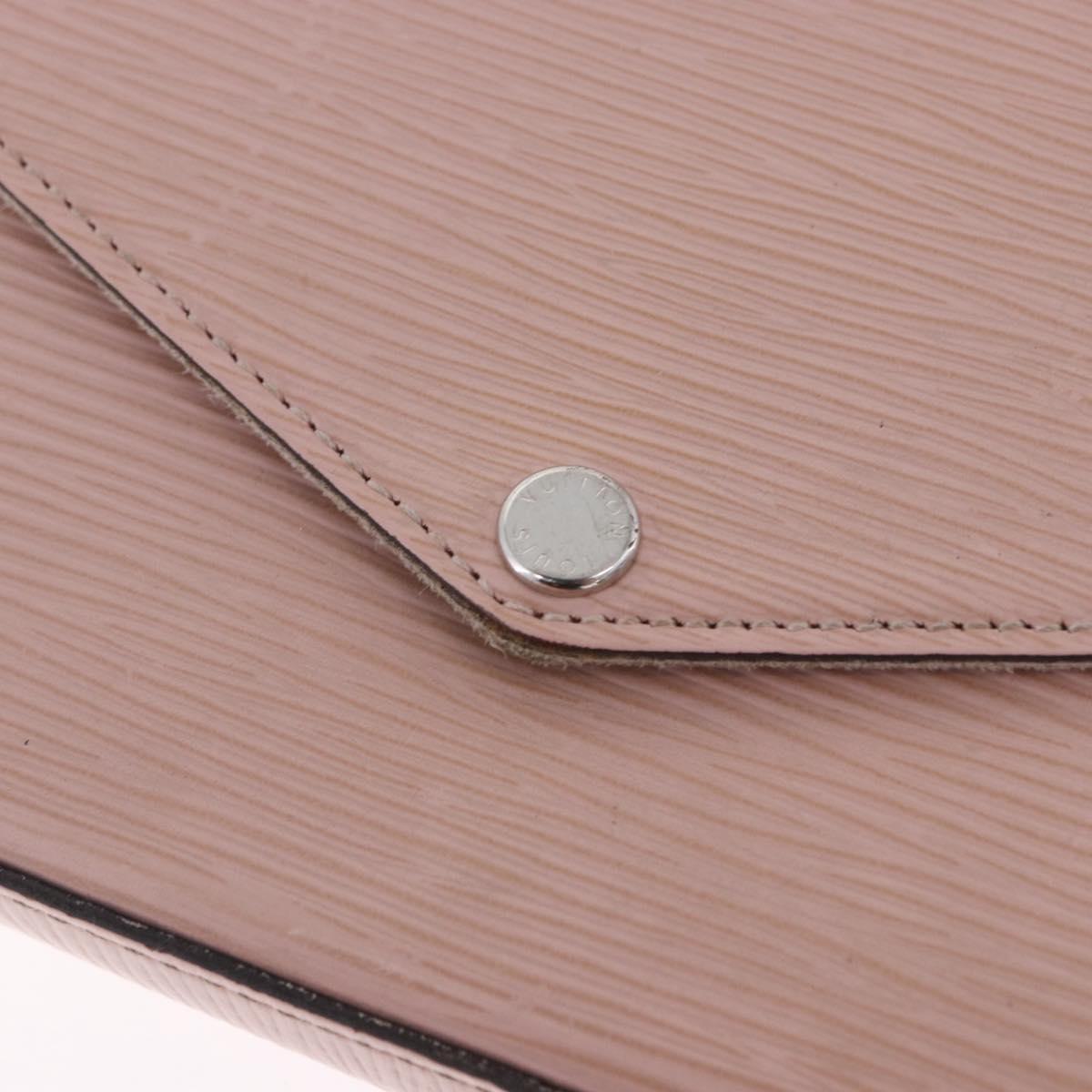 LOUIS VUITTON Epi Pochette Felice Shoulder Bag Rose Claire M62467 Auth 202241A