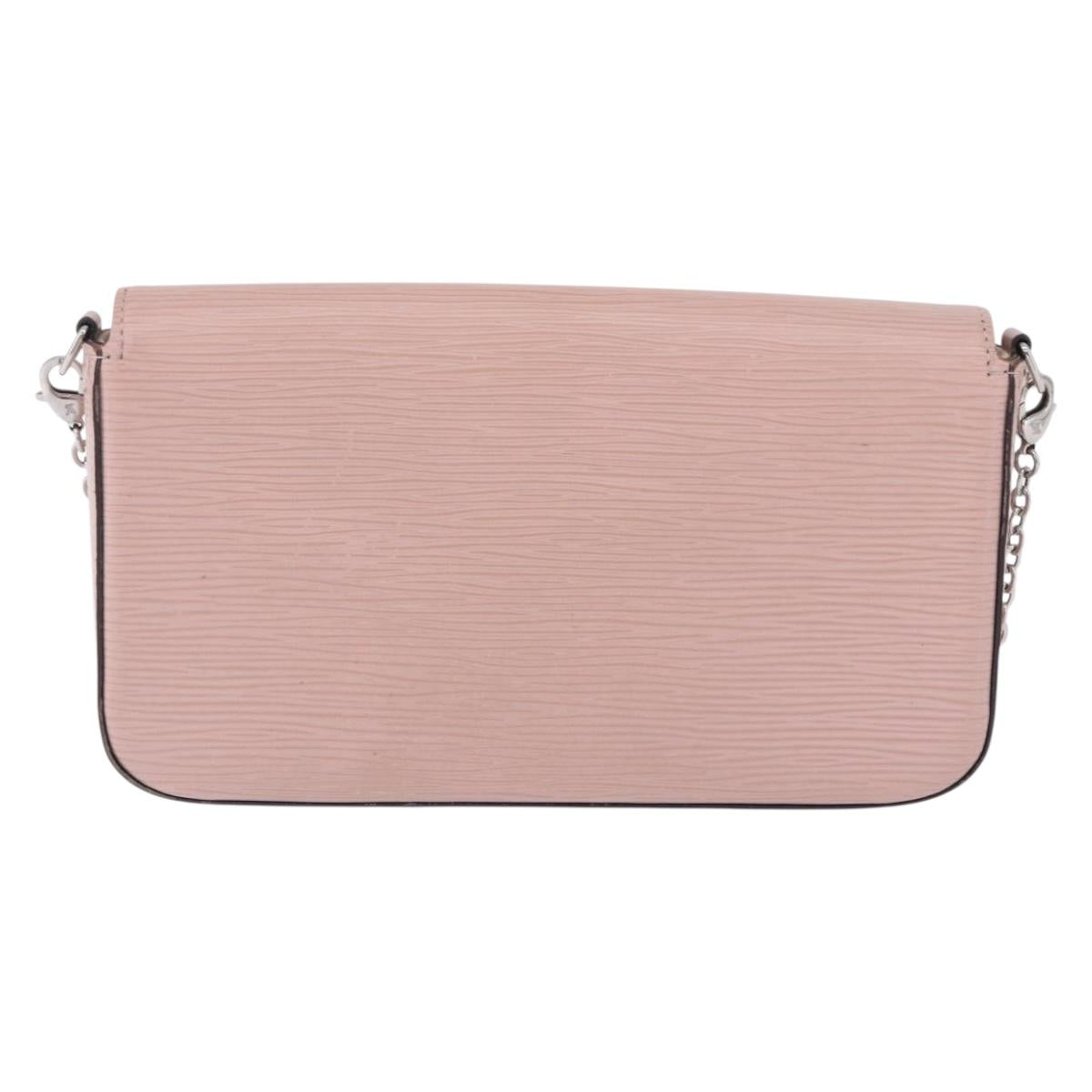LOUIS VUITTON Epi Pochette Felice Shoulder Bag Rose Claire M62467 Auth 202241A