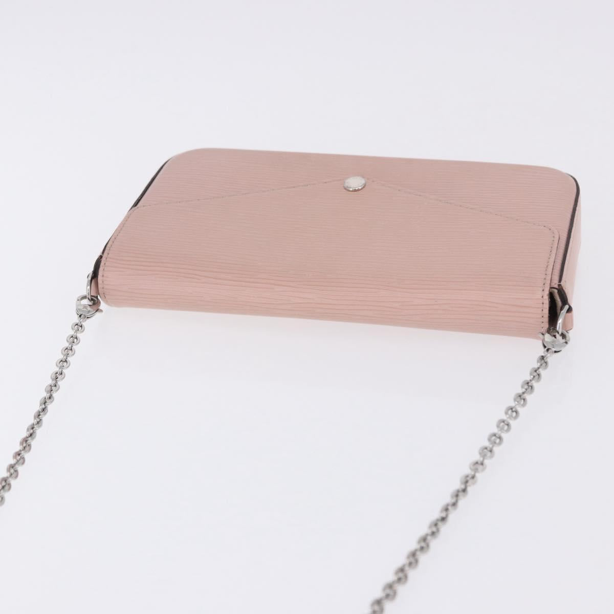 LOUIS VUITTON Epi Pochette Felice Shoulder Bag Rose Claire M62467 Auth 202241A