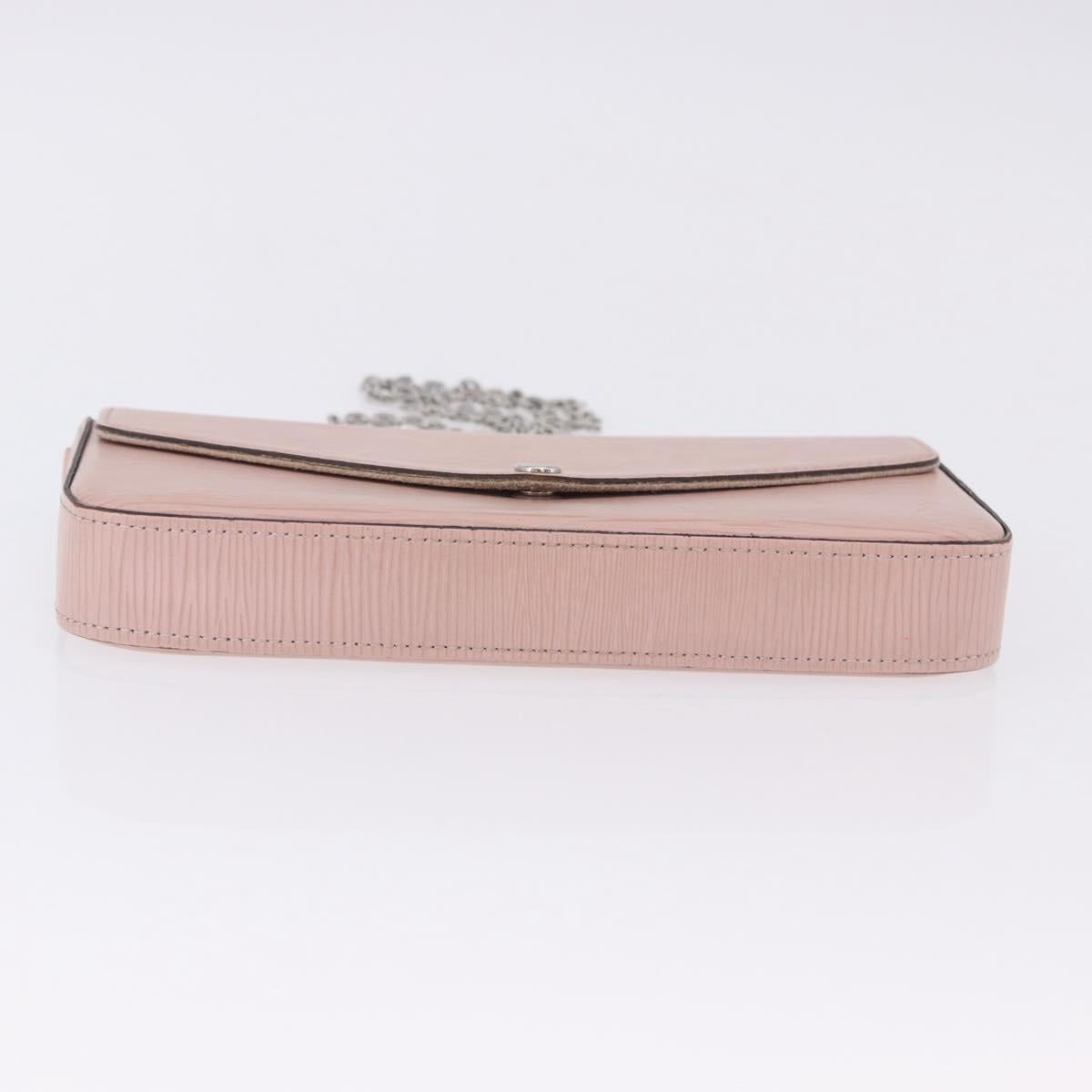 LOUIS VUITTON Epi Pochette Felice Shoulder Bag Rose Claire M62467 Auth 202241A