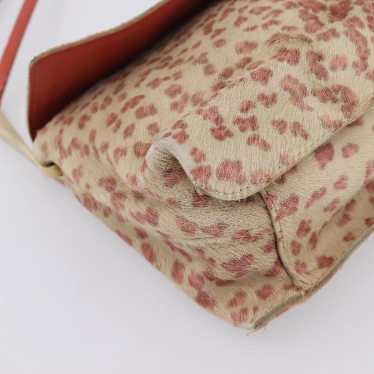 BOTTEGA VENETA Shoulder Bag Harako leather Beige Red Auth 202244