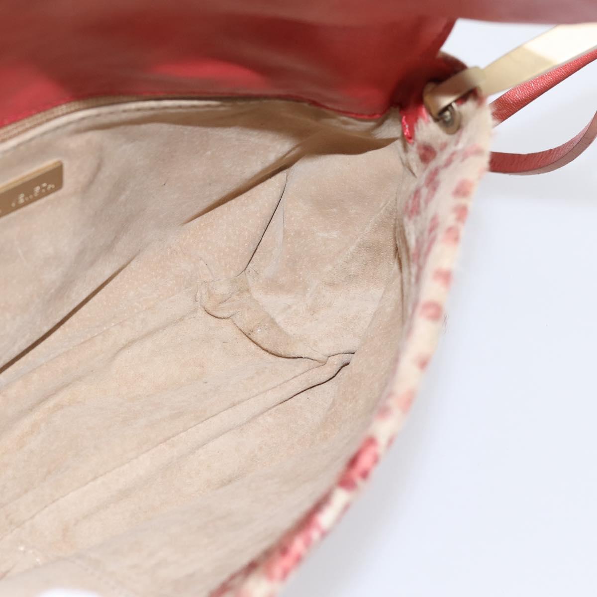 BOTTEGA VENETA Shoulder Bag Harako leather Beige Red Auth 202244