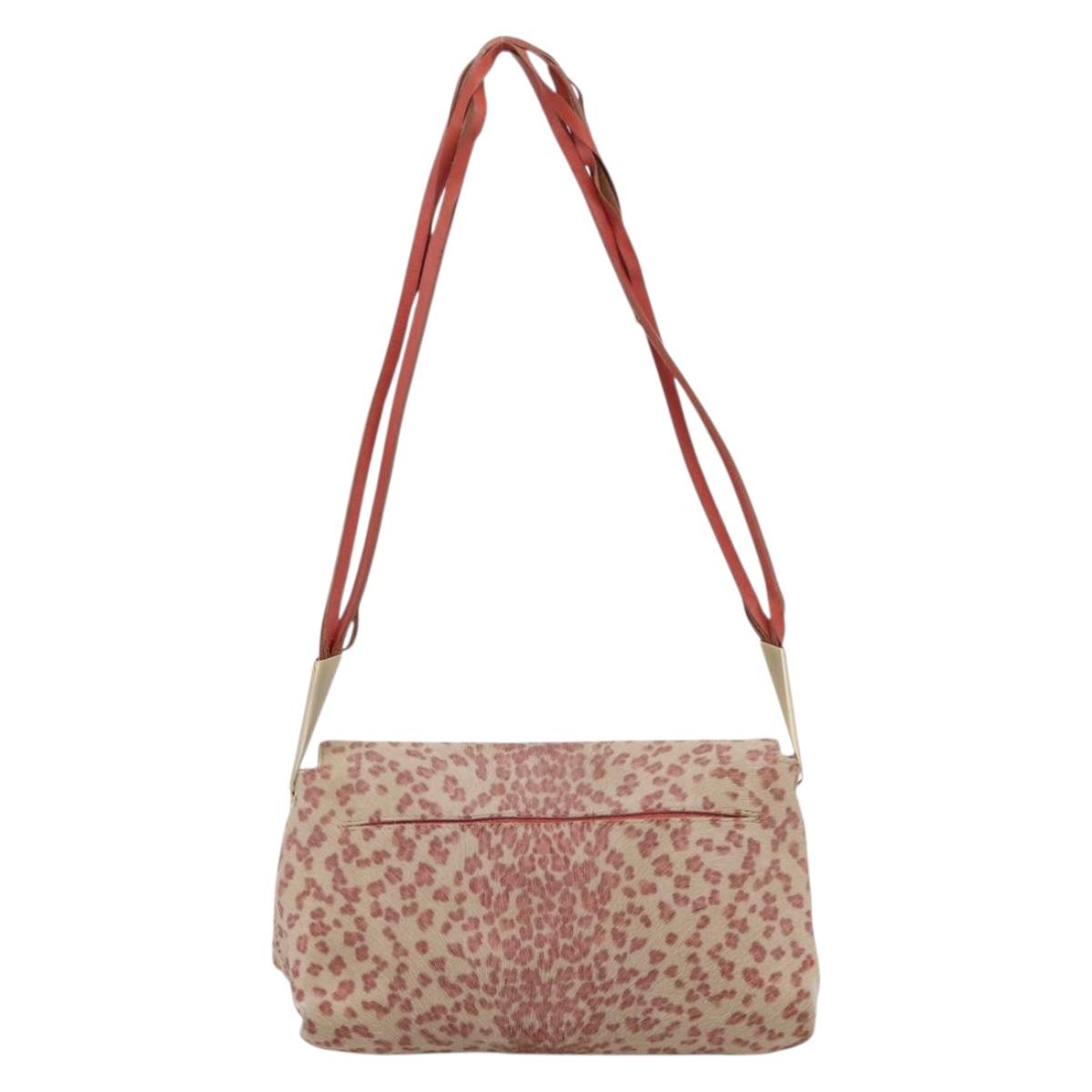 BOTTEGA VENETA Shoulder Bag Harako leather Beige Red Auth 202244
