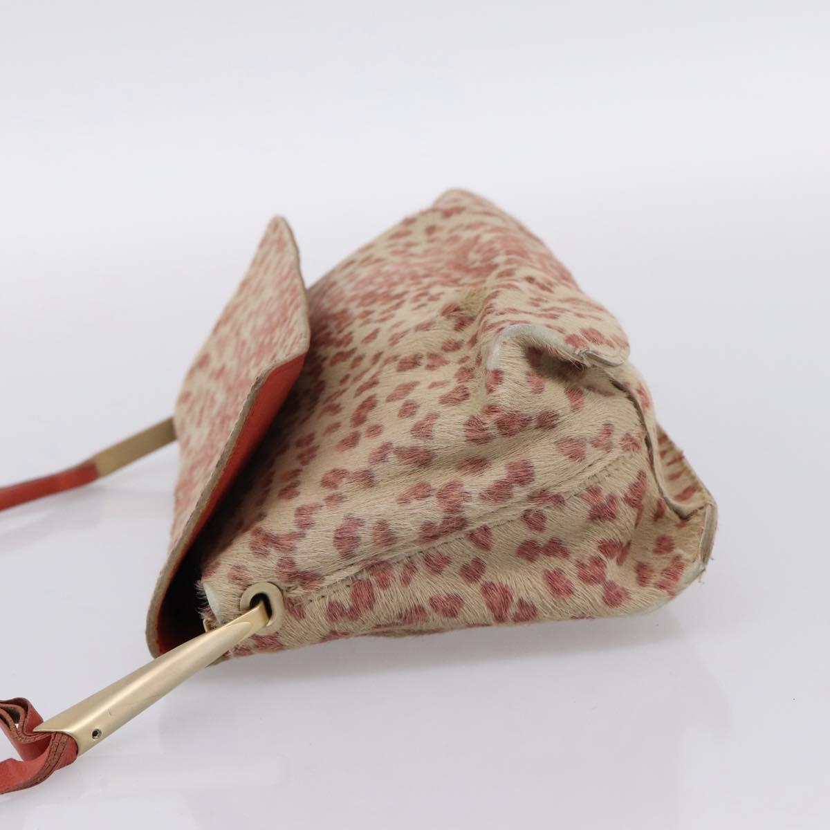 BOTTEGA VENETA Shoulder Bag Harako leather Beige Red Auth 202244