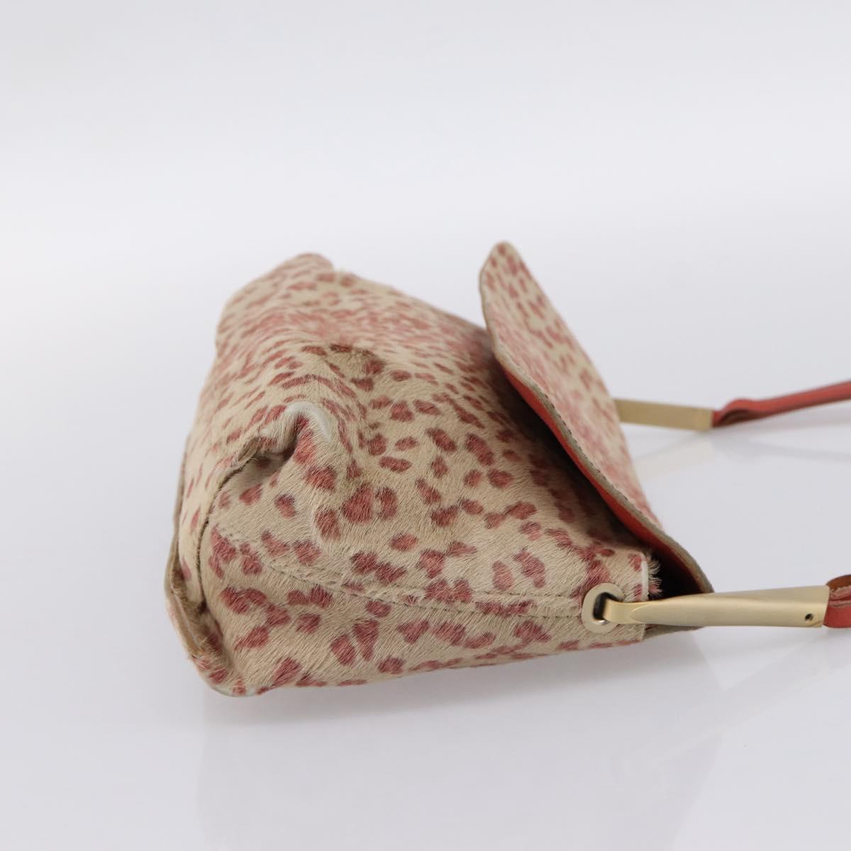 BOTTEGA VENETA Shoulder Bag Harako leather Beige Red Auth 202244