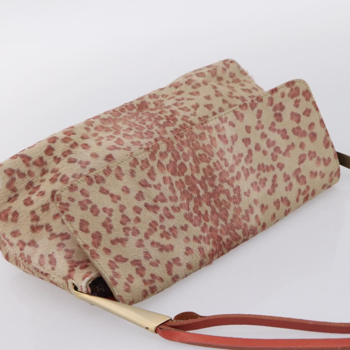 BOTTEGA VENETA Shoulder Bag Harako leather Beige Red Auth 202244