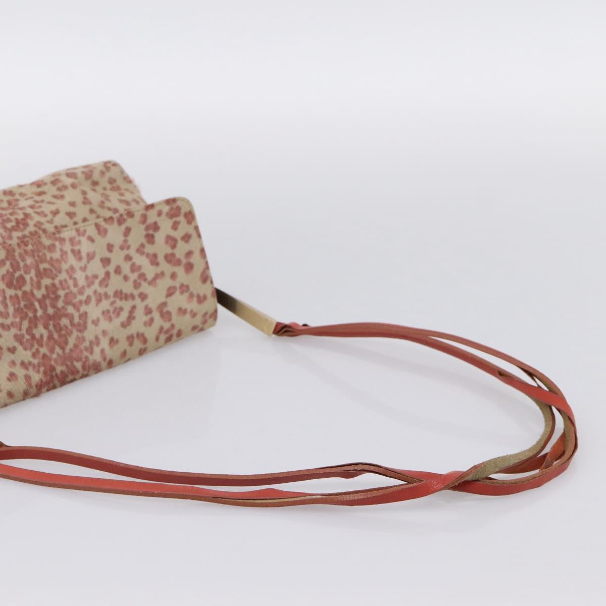 BOTTEGA VENETA Shoulder Bag Harako leather Beige Red Auth 202244