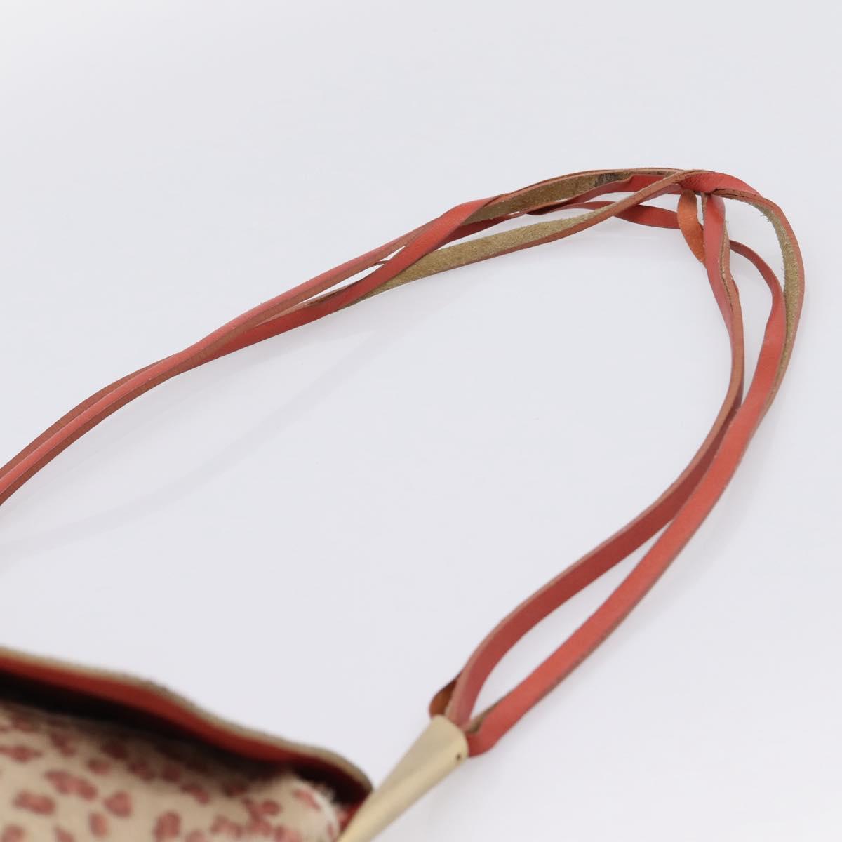 BOTTEGA VENETA Shoulder Bag Harako leather Beige Red Auth 202244