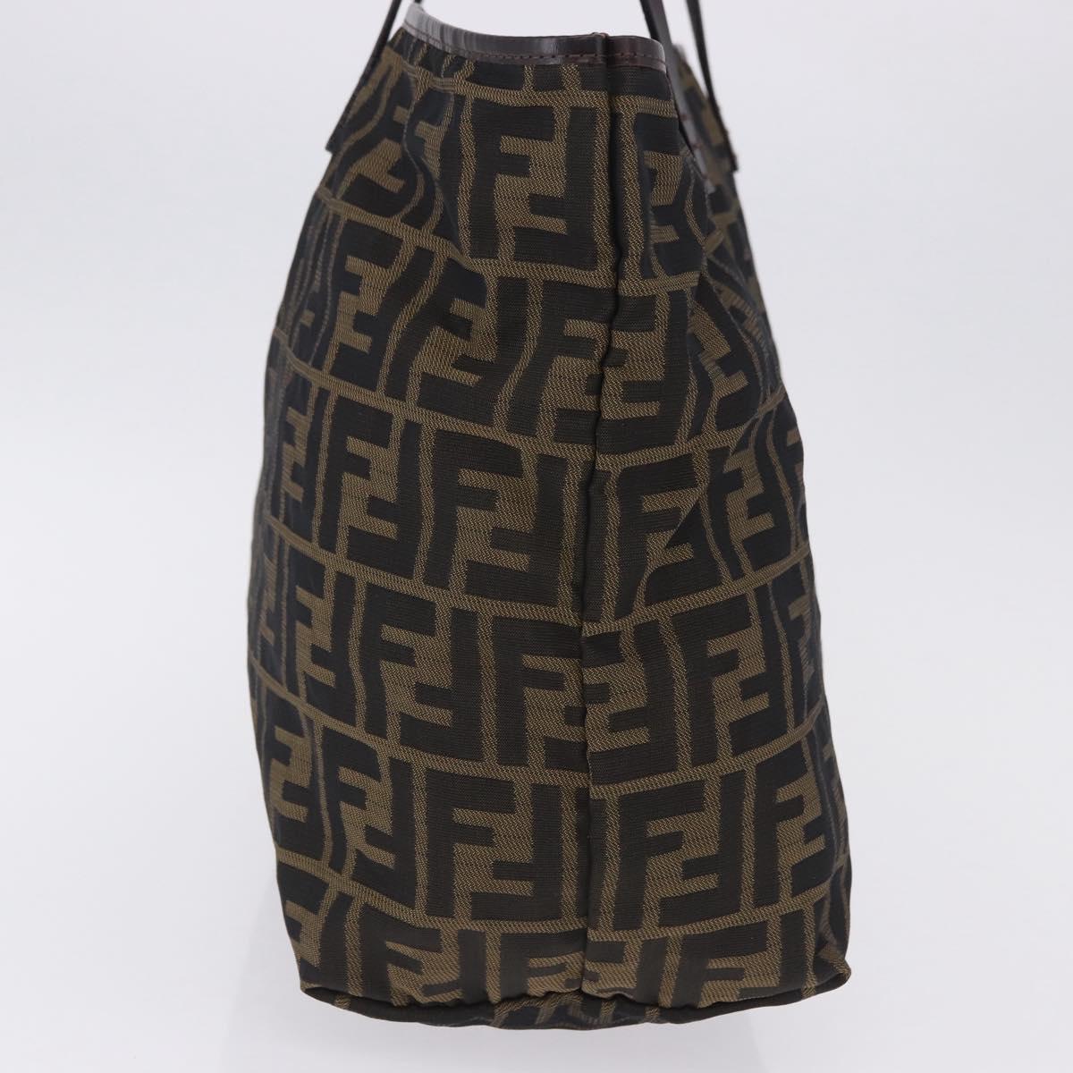 FENDI Zucca Canvas Tote Bag Brown Auth 202245A