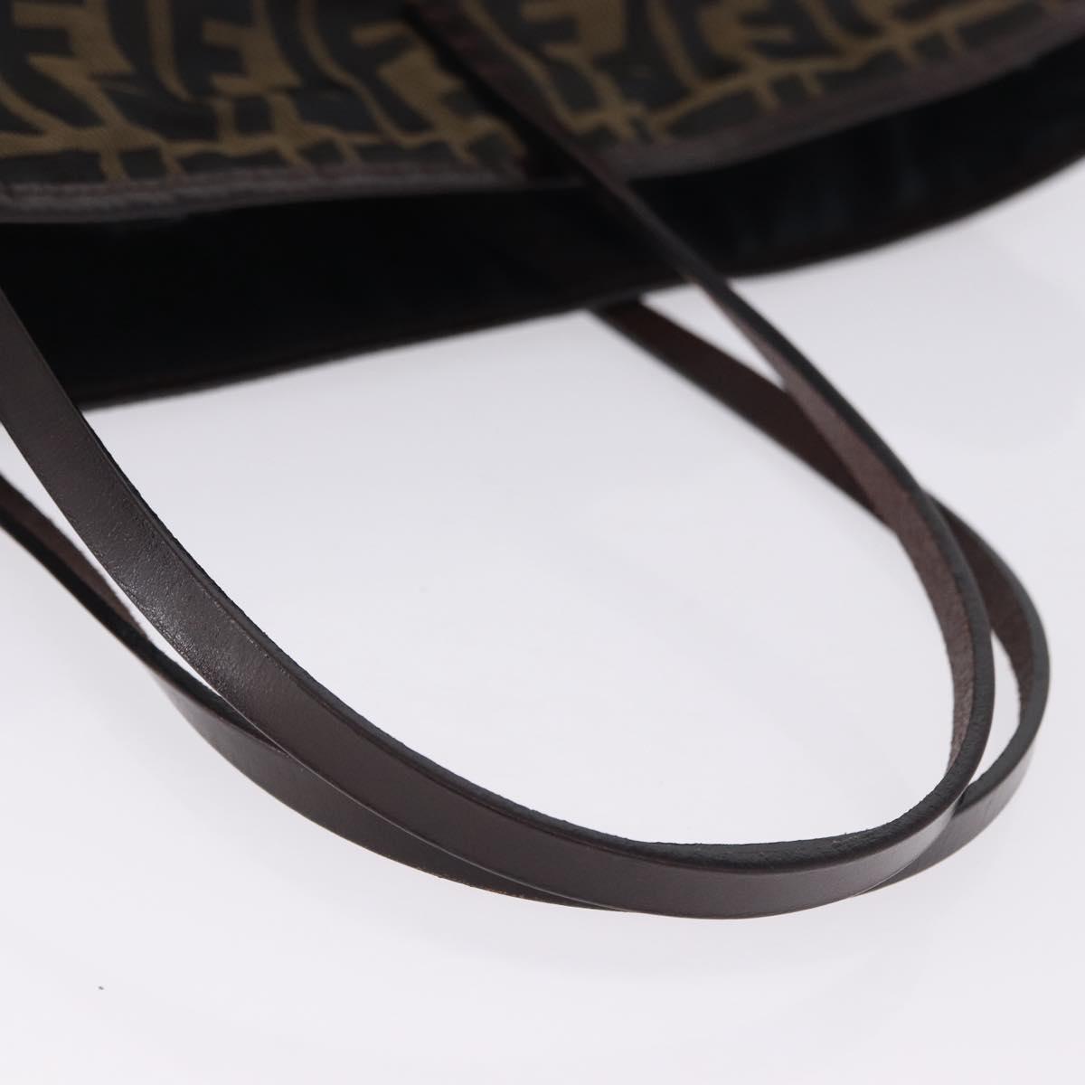 FENDI Zucca Canvas Tote Bag Brown Auth 202245A