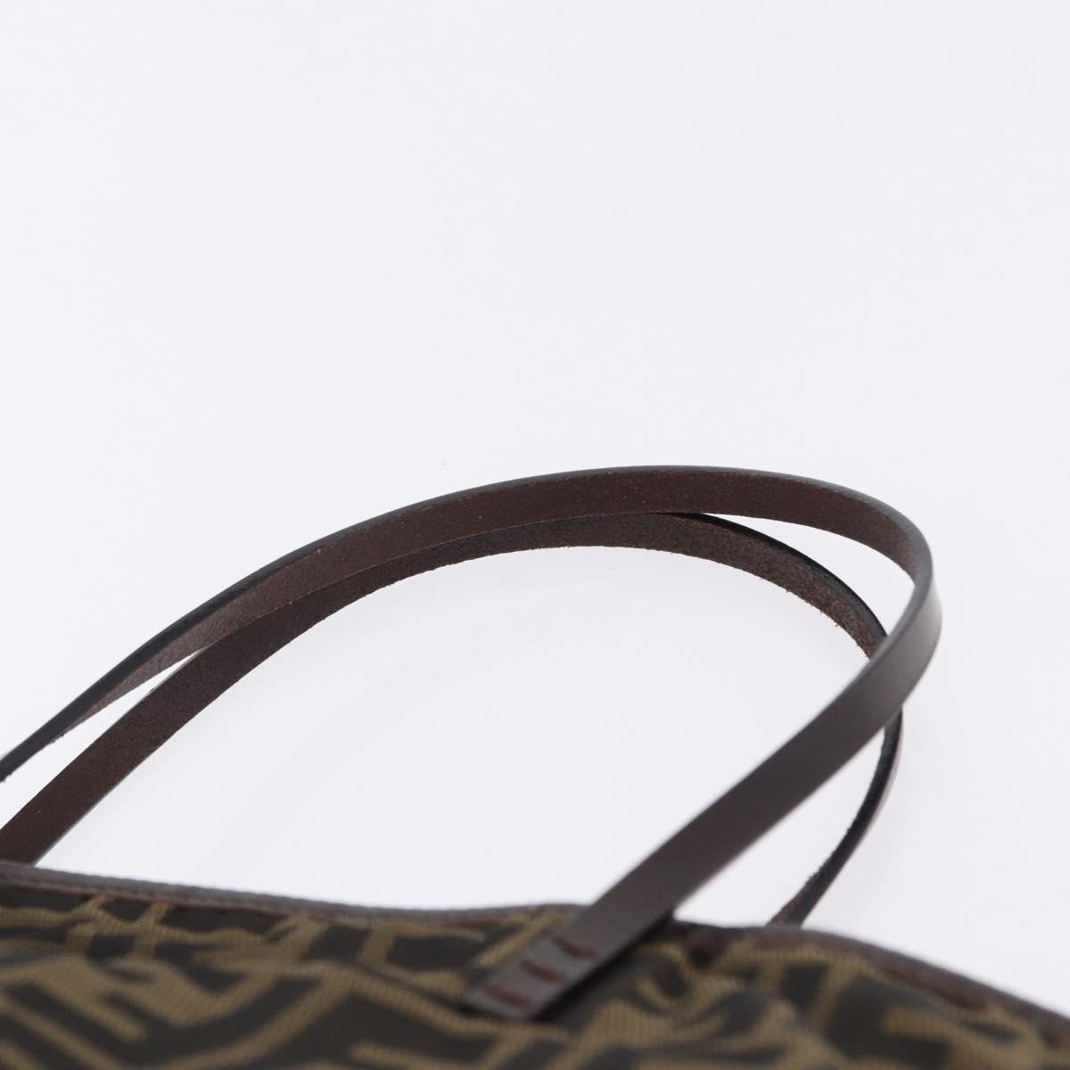 FENDI Zucca Canvas Tote Bag Brown Auth 202245A