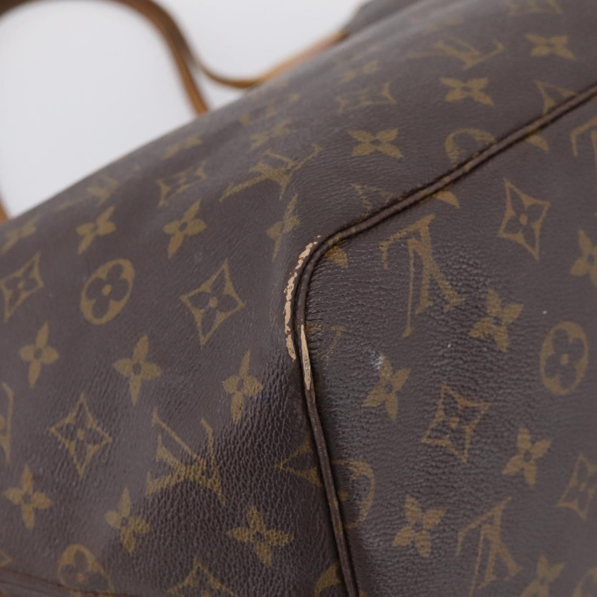 LOUIS VUITTON Monogram Neverfull GM Tote Bag M40157 LV Auth 202247