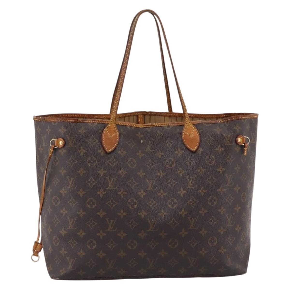 LOUIS VUITTON Monogram Neverfull GM Tote Bag M40157 LV Auth 202247