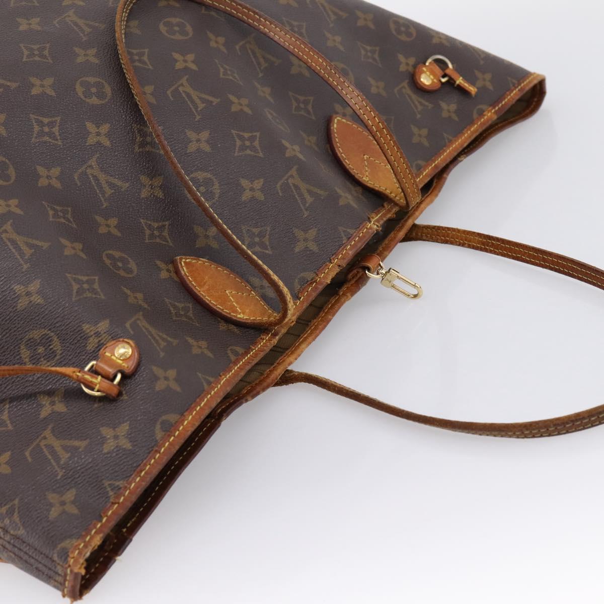 LOUIS VUITTON Monogram Neverfull GM Tote Bag M40157 LV Auth 202247