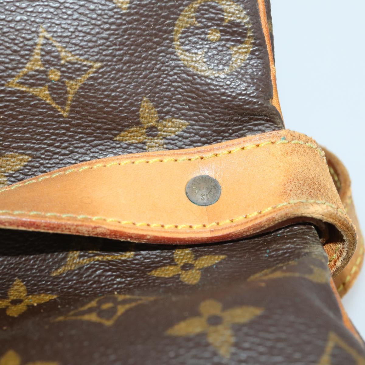 LOUIS VUITTON Monogram Saumur 35 Shoulder Bag M42254 LV Auth 202248