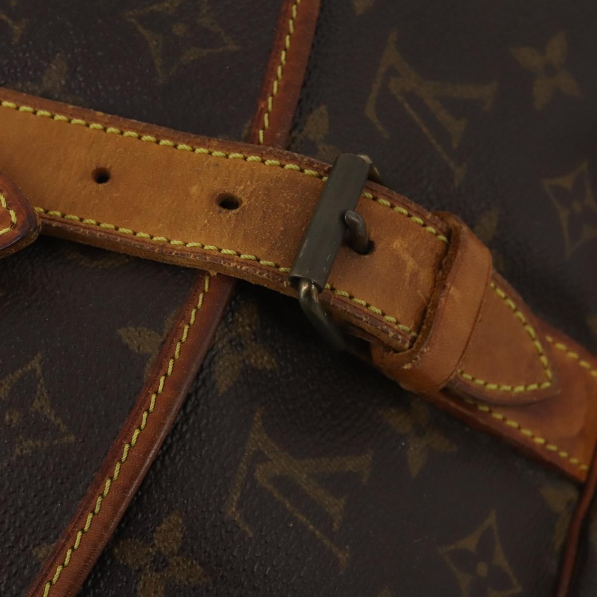 LOUIS VUITTON Monogram Saumur 35 Shoulder Bag M42254 LV Auth 202248