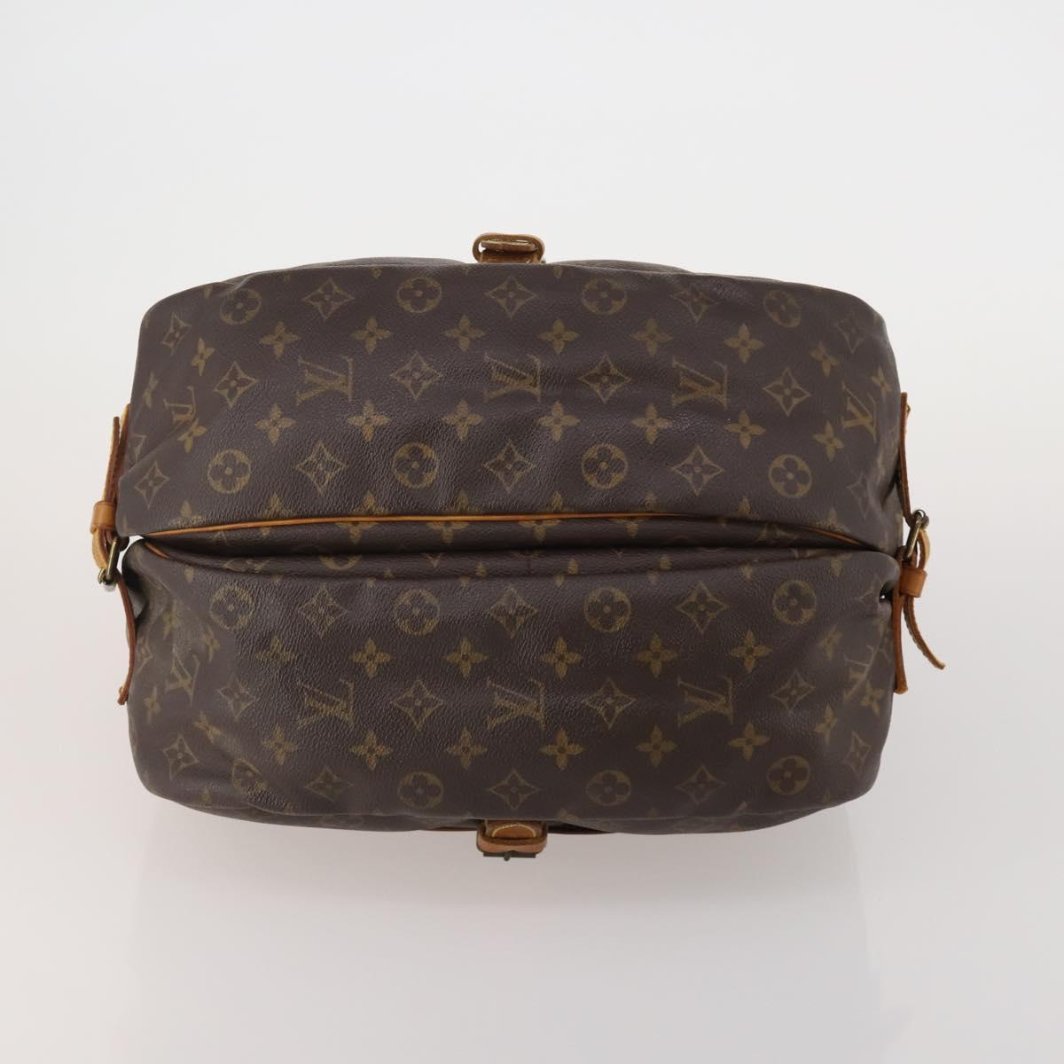 LOUIS VUITTON Monogram Saumur 35 Shoulder Bag M42254 LV Auth 202248