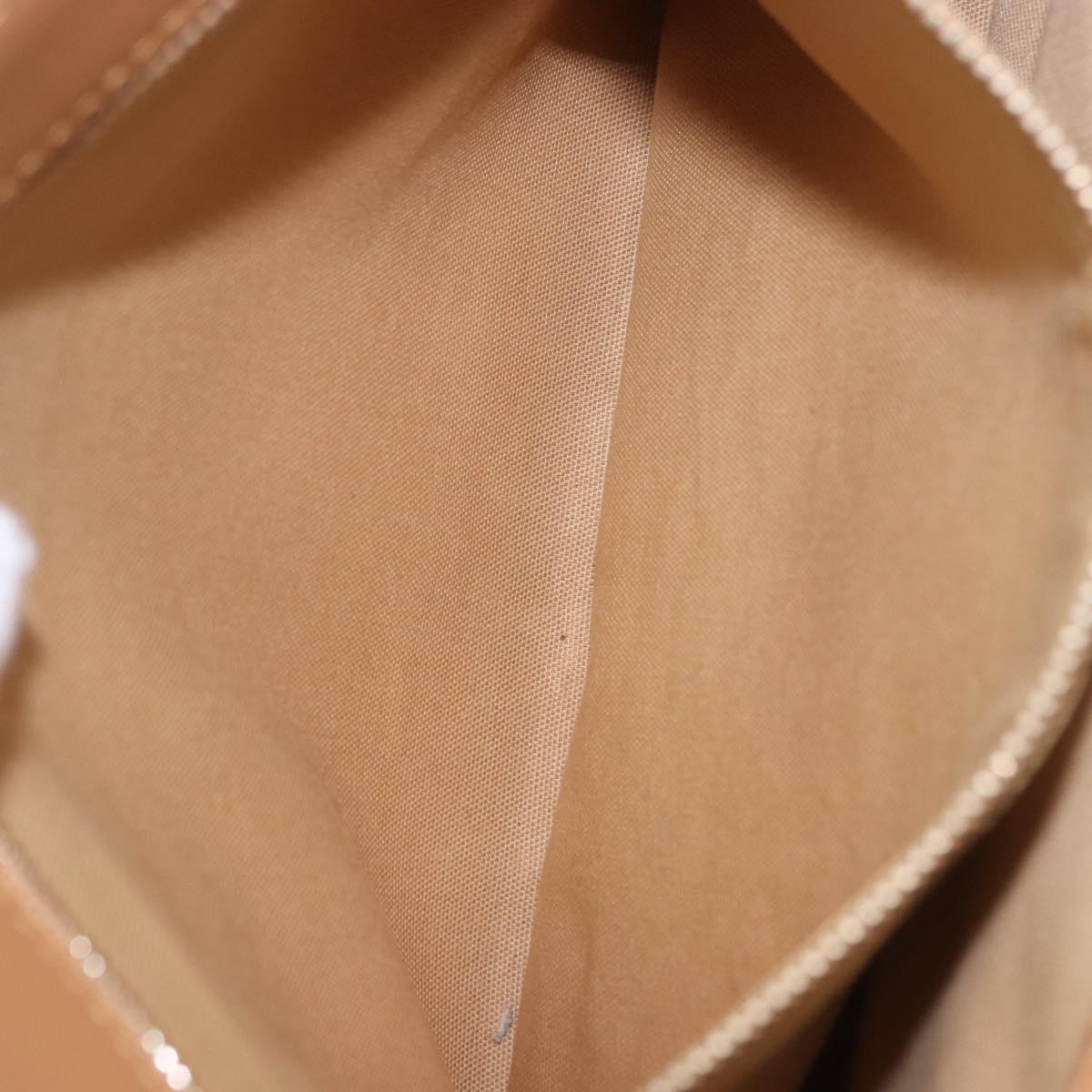 BURBERRY Hand Bag Canvas Yellow Beige Auth 202250A