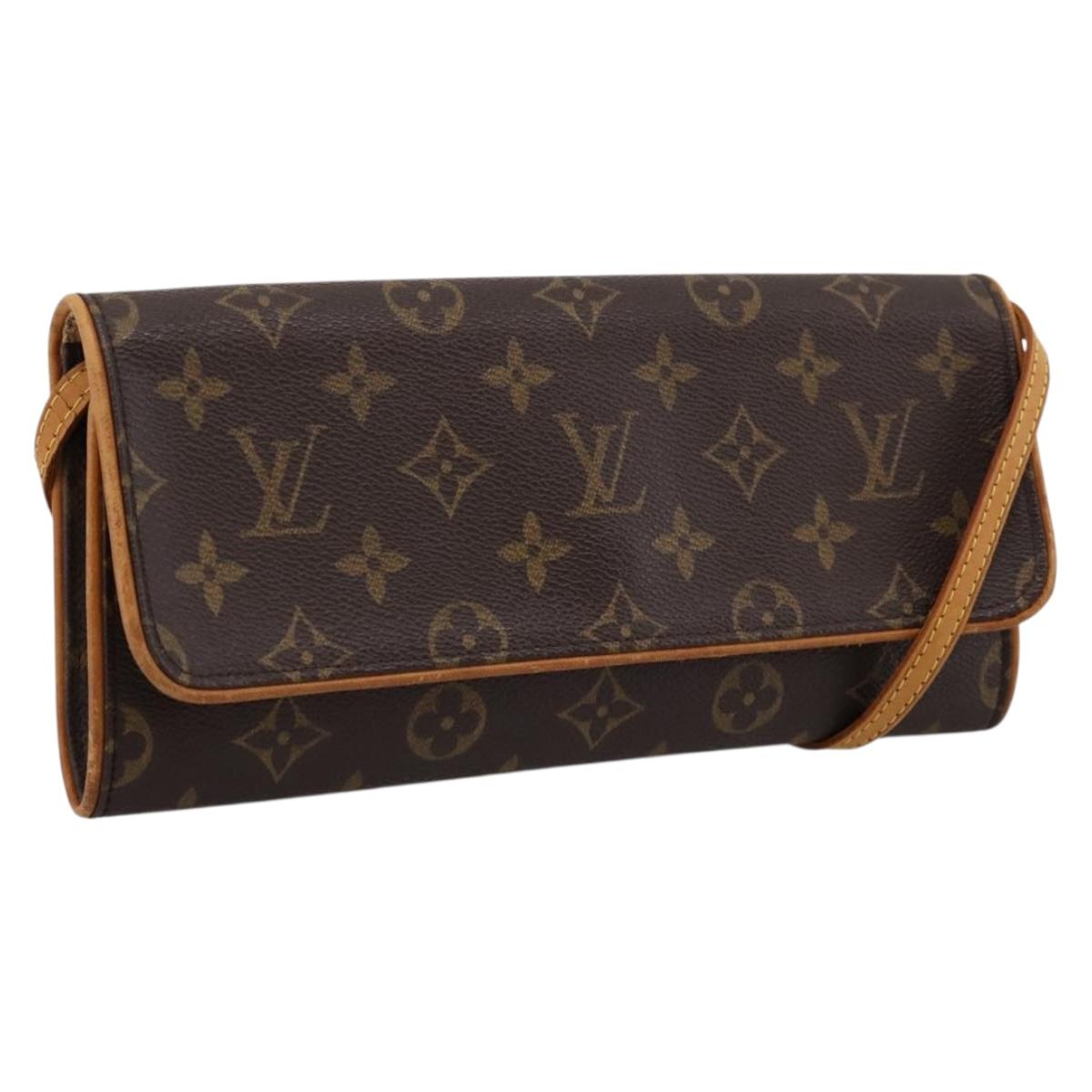 LOUIS VUITTON Monogram Pochette Twin GM Shoulder Bag M51852 LV Auth 202254