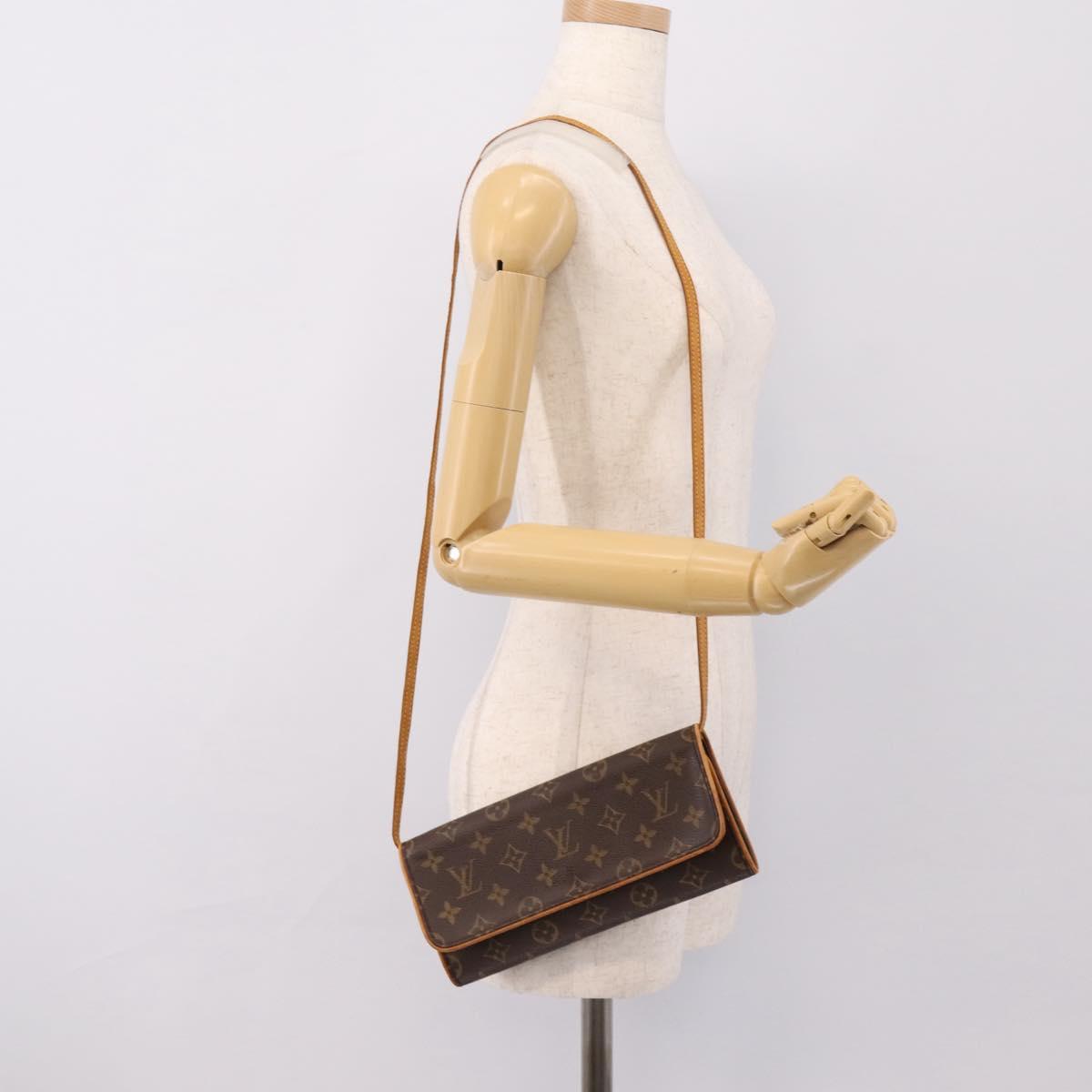 LOUIS VUITTON Monogram Pochette Twin GM Shoulder Bag M51852 LV Auth 202254