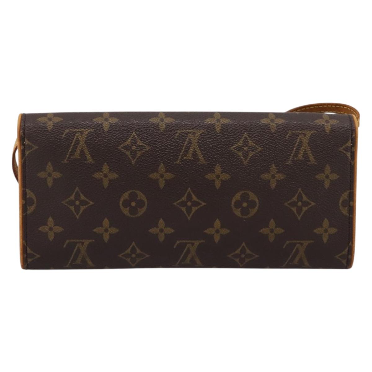 LOUIS VUITTON Monogram Pochette Twin GM Shoulder Bag M51852 LV Auth 202254