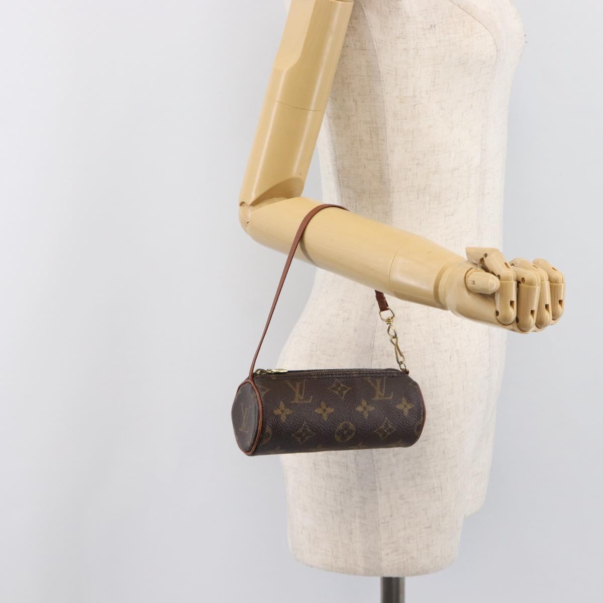 LOUIS VUITTON Monogram Papillon Pouch LV Auth 202270