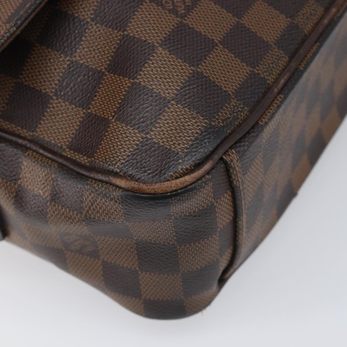 LOUIS VUITTON Damier Ebene Shelton MM Shoulder Bag N41149 LV Auth 202289