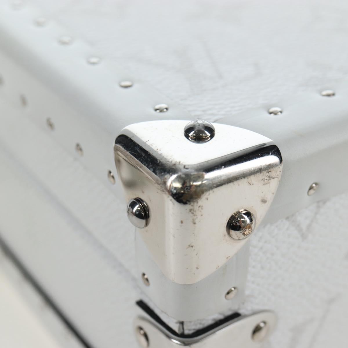 LOUIS VUITTON Tiger Lama Monogram Clutch Box White LV Auth 202290SAM