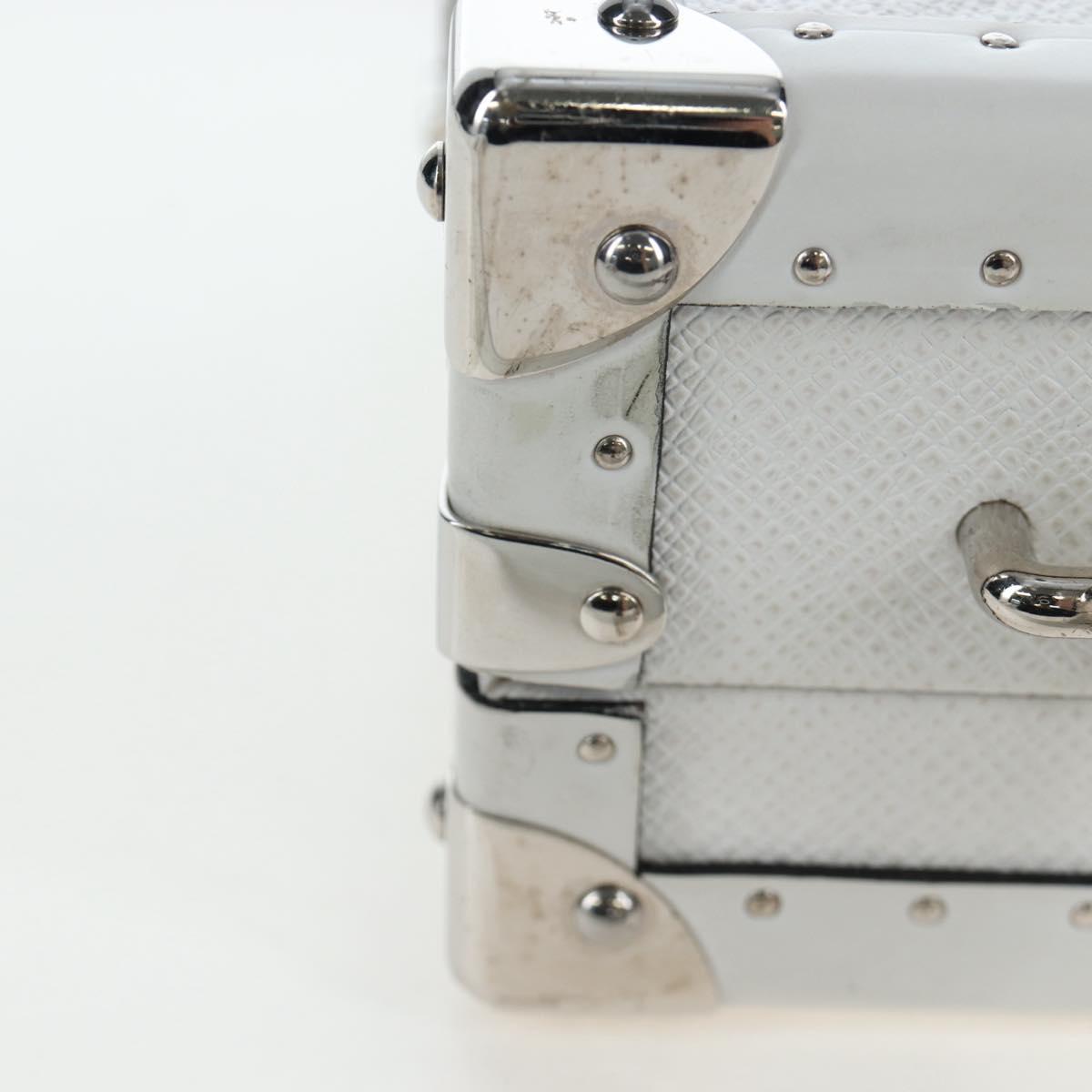 LOUIS VUITTON Tiger Lama Monogram Clutch Box White LV Auth 202290SAM