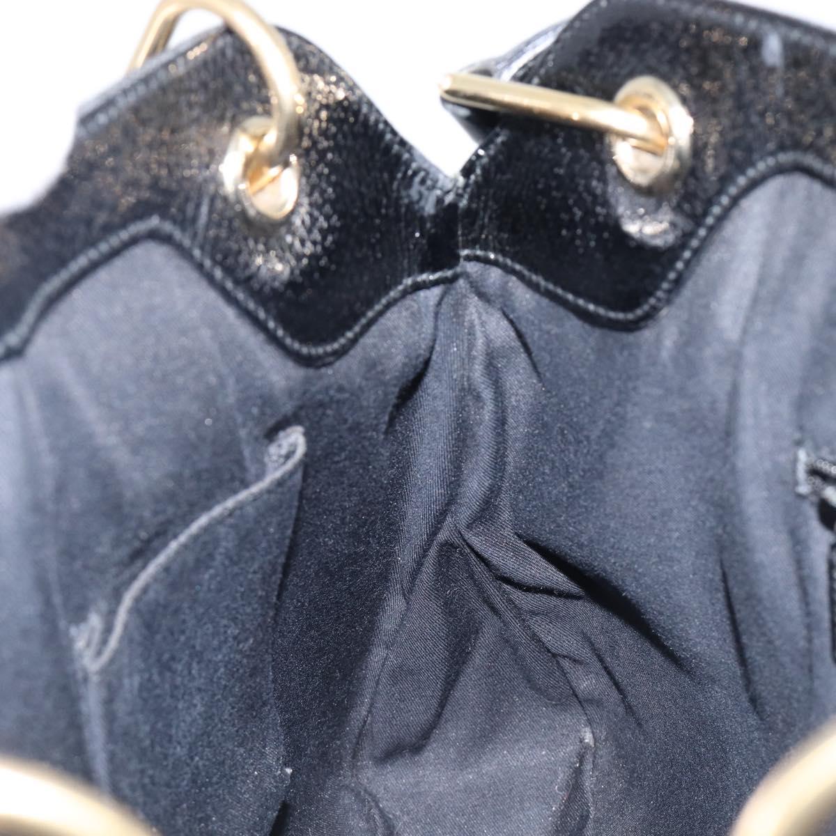GUCCI GG Canvas Tote Bag Black Gold Tone 121023 Auth 202293A