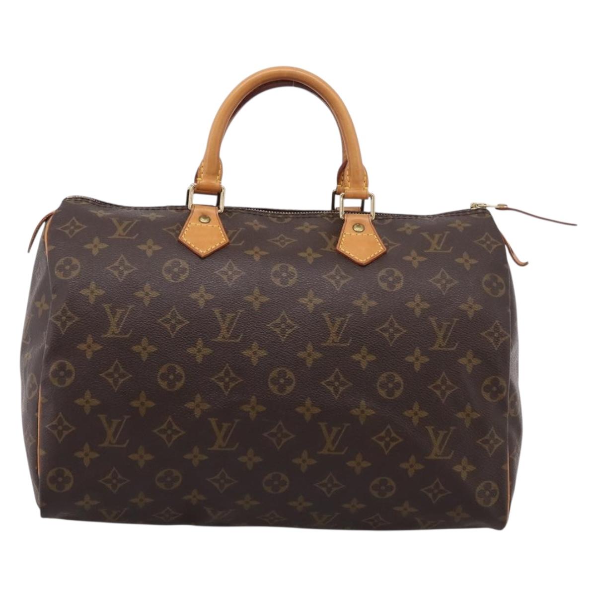 LOUIS VUITTON Monogram Speedy 35 Hand Bag M41524 LV Auth 202296V
