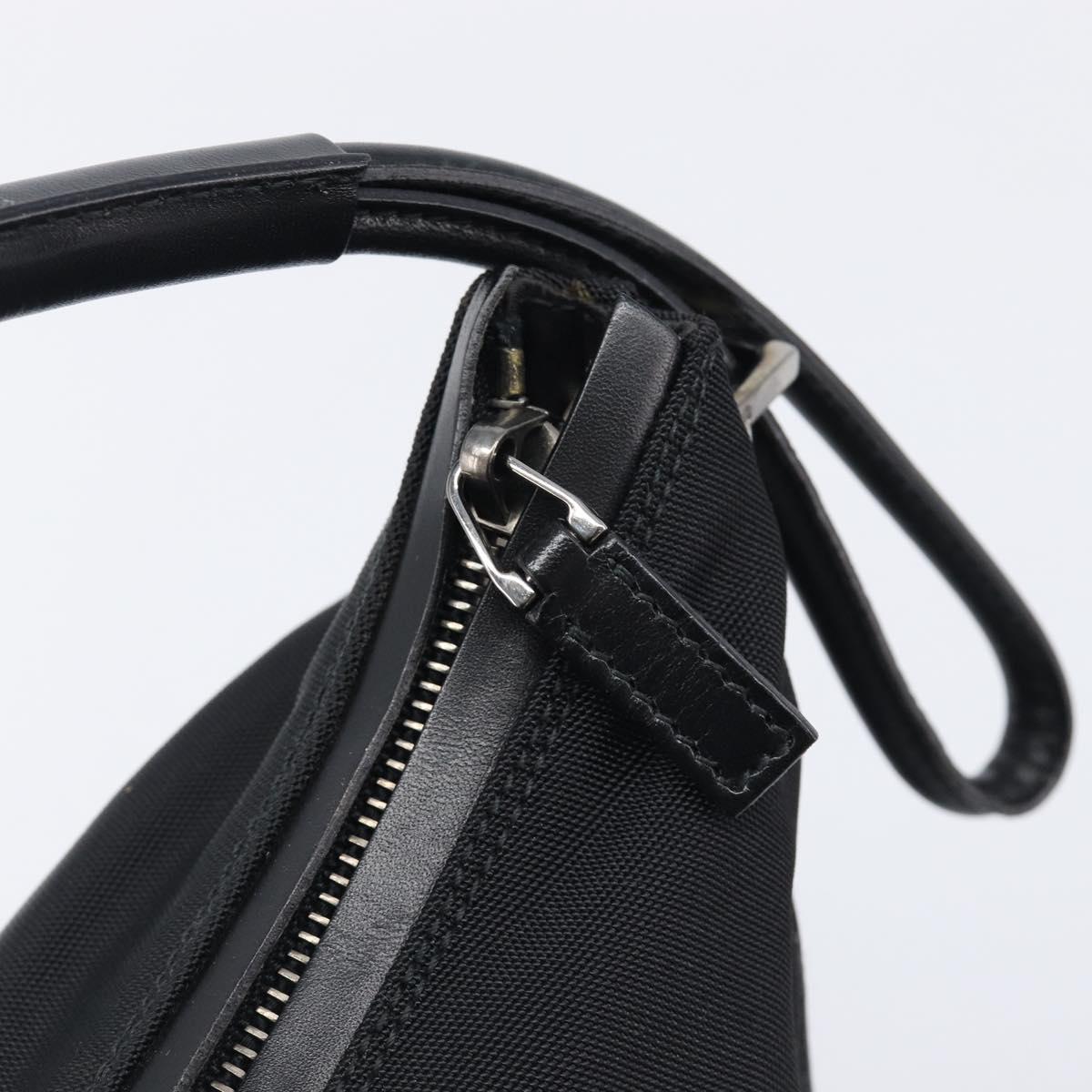 GUCCI Shoulder Bag Canvas Black Silver 001 3766 Auth 202299A