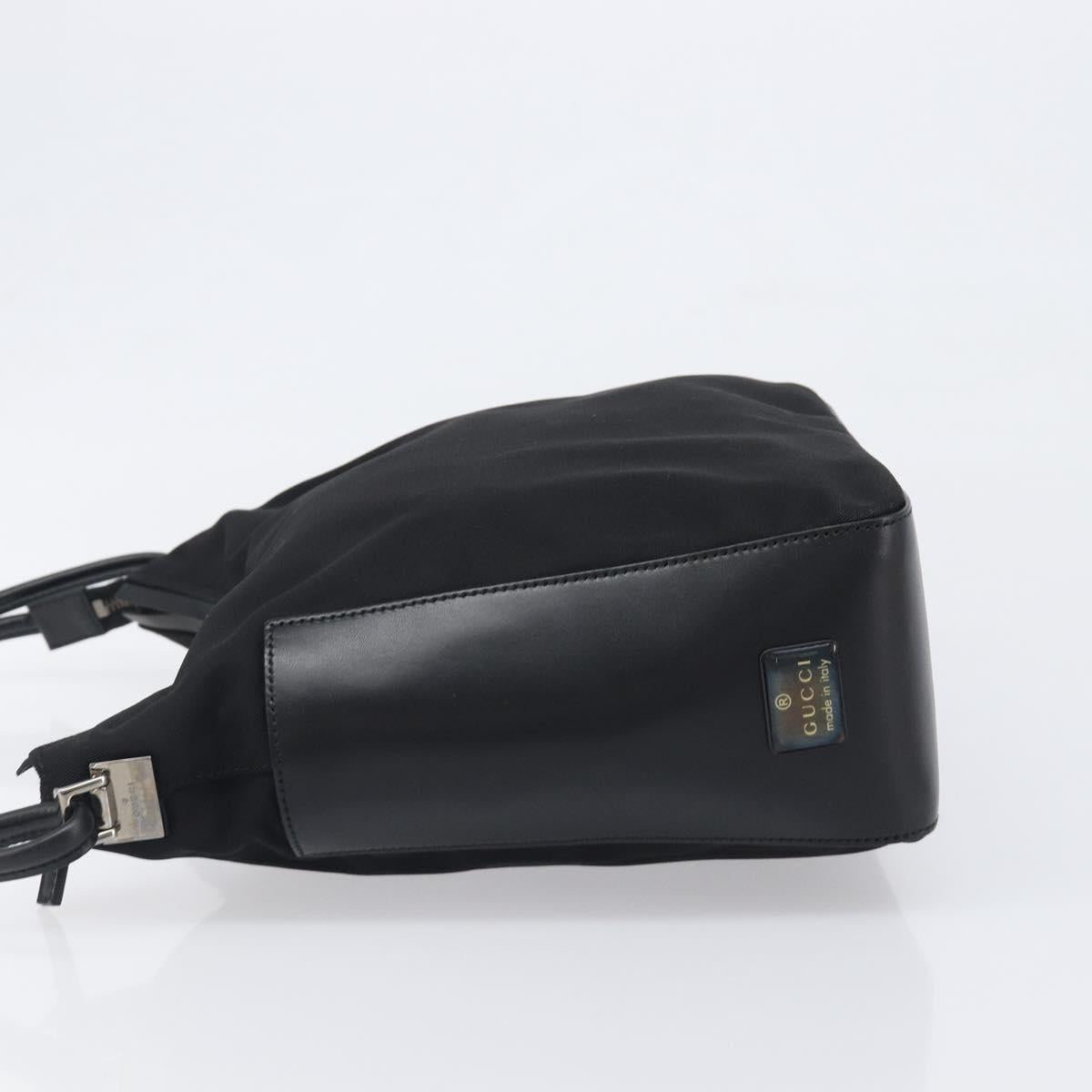 GUCCI Shoulder Bag Canvas Black Silver 001 3766 Auth 202299A