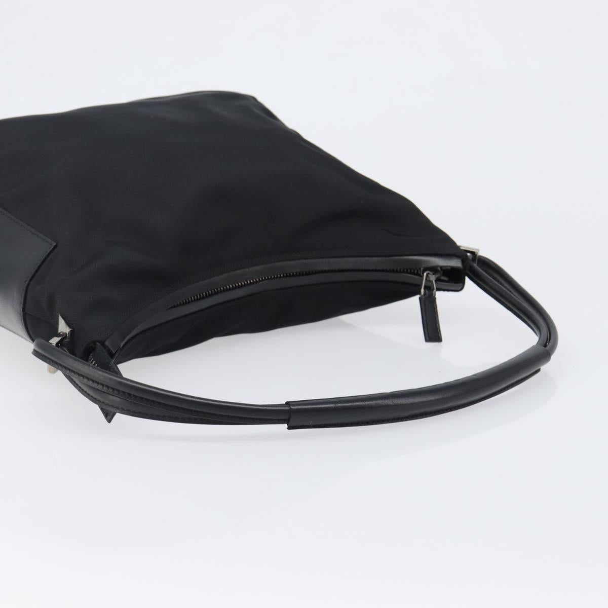 GUCCI Shoulder Bag Canvas Black Silver 001 3766 Auth 202299A