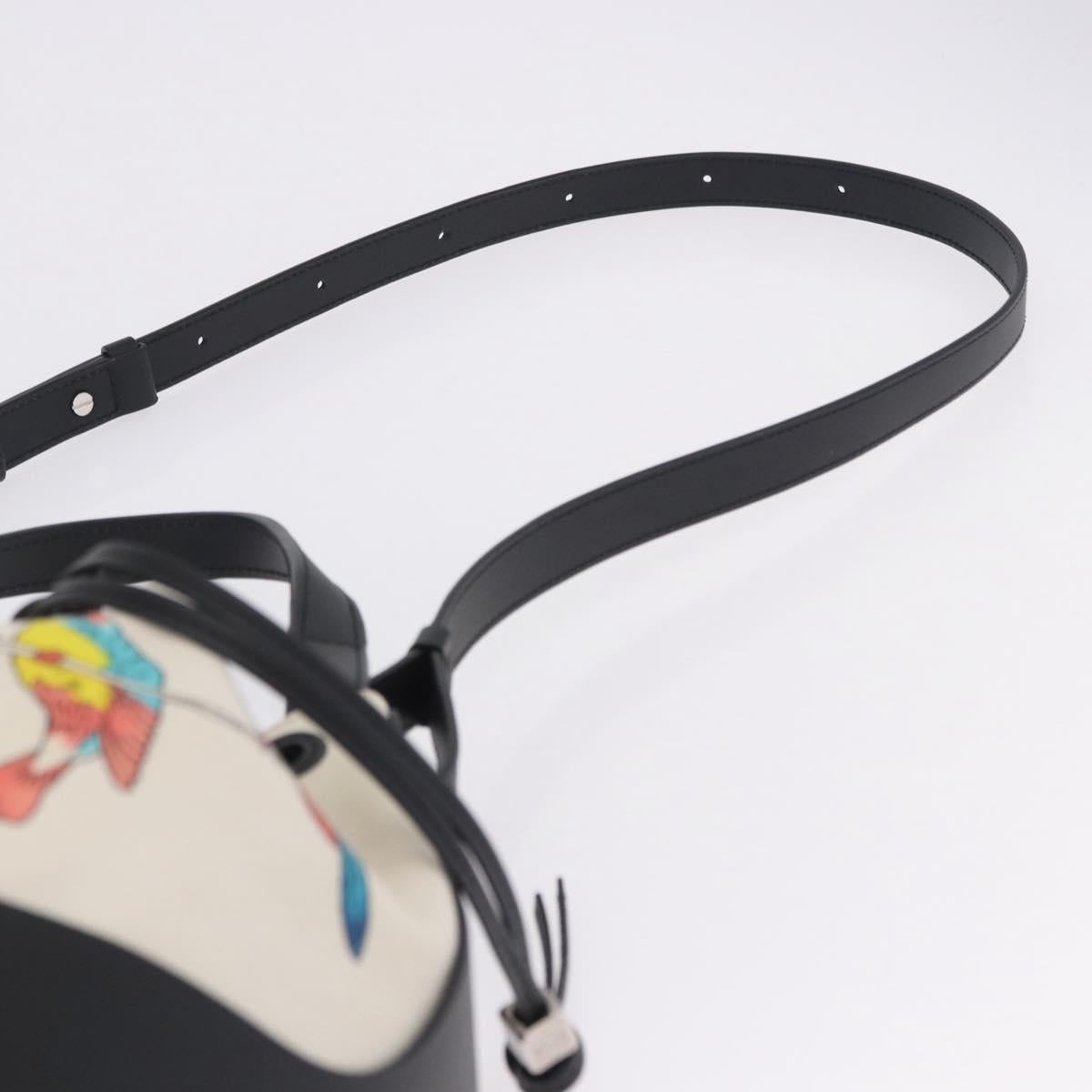 LOEWE Paula's Ibiza Collaboration Bag Canvas 2way Ivory Silver Auth 202301M