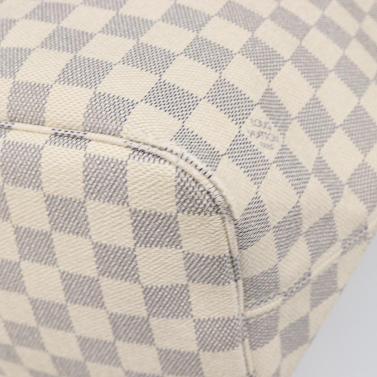 LOUIS VUITTON Damier Azur Neverfull MM Tote Bag N41605 LV Auth 202304