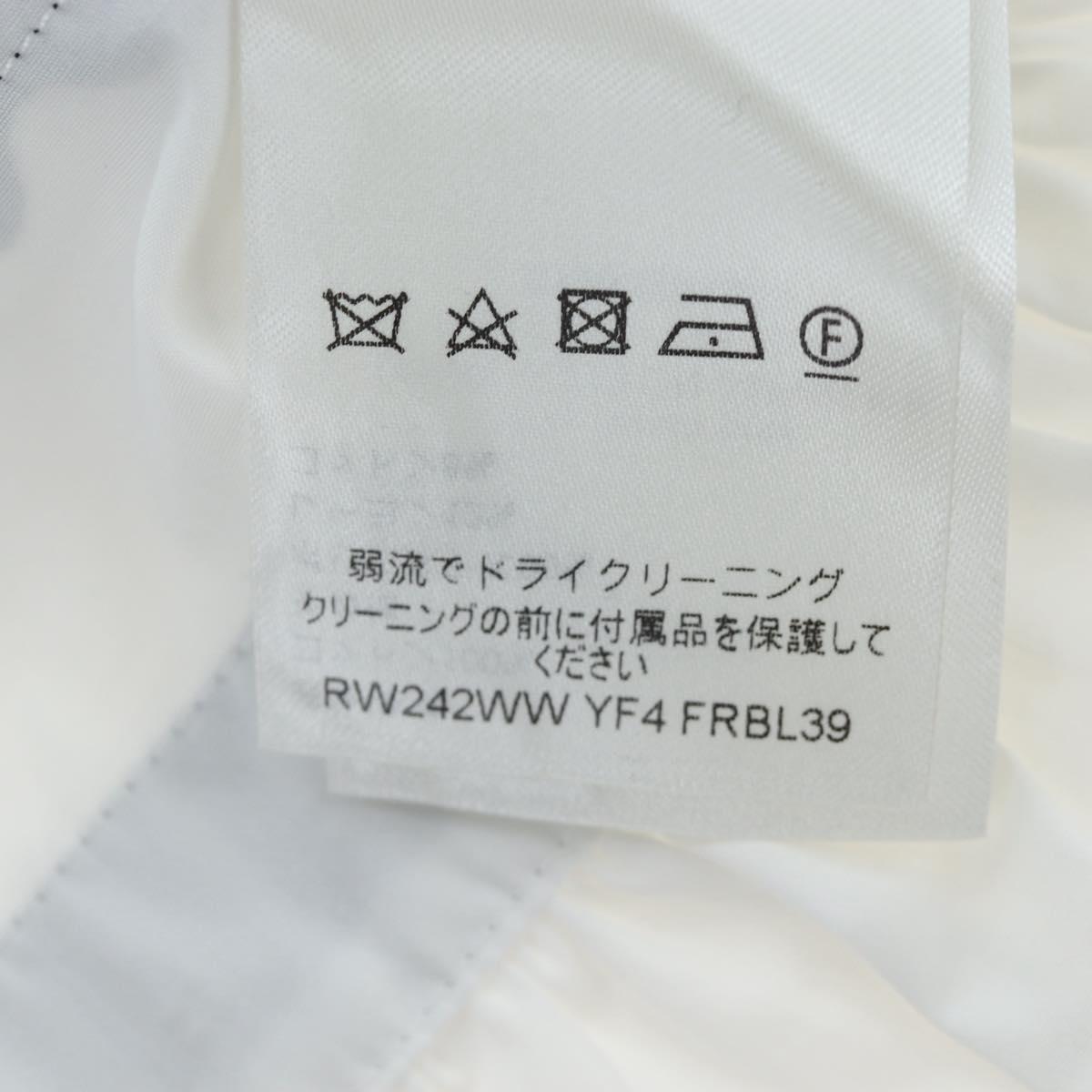 LOUIS VUITTON Sleeveless Top Cotton White Blue LV Auth 202320M