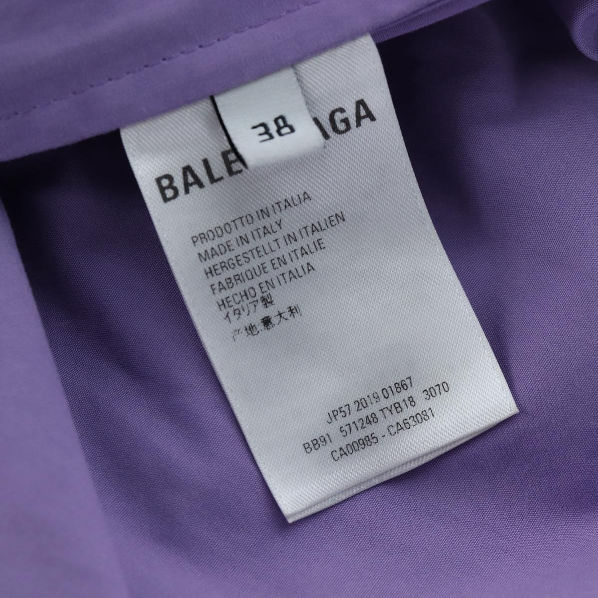 BALENCIAGA Track Jacket Cotton Purple Black Auth 202324M