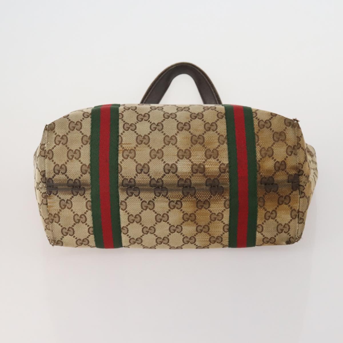 GUCCI GG Canvas Supreme Sherry Line Waist Clutch Tote 3 Set Beige Auth 202333
