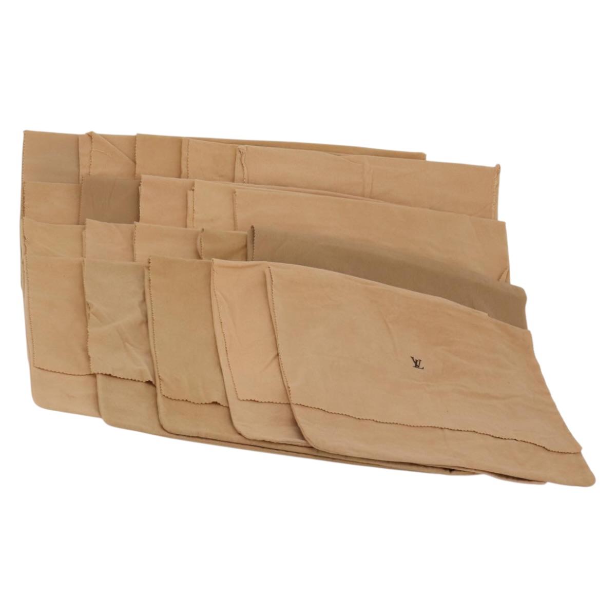 LOUIS VUITTON Dust Bag Cotton Set of 20 Beige LV Auth 202401
