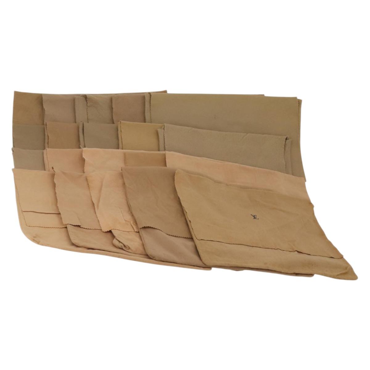 LOUIS VUITTON Dust Bag cotton Set of 20 Beige LV Auth 202402