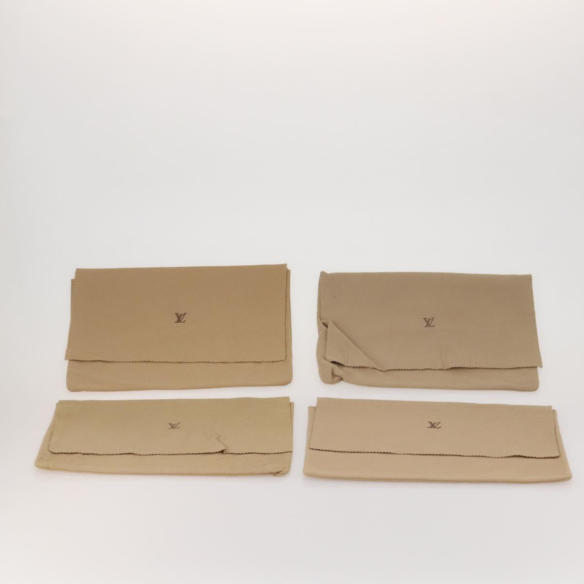 LOUIS VUITTON Dust Bag Cotton 30 set Beige LV Auth 202403