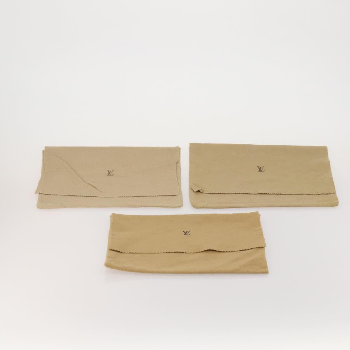 LOUIS VUITTON Dust Bag Cotton 30 set Beige LV Auth 202403