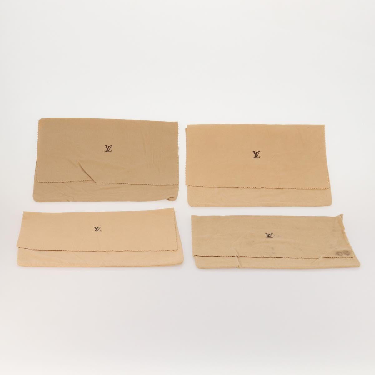 LOUIS VUITTON Dust Bag Cotton 30 Set Beige LV Auth 202404