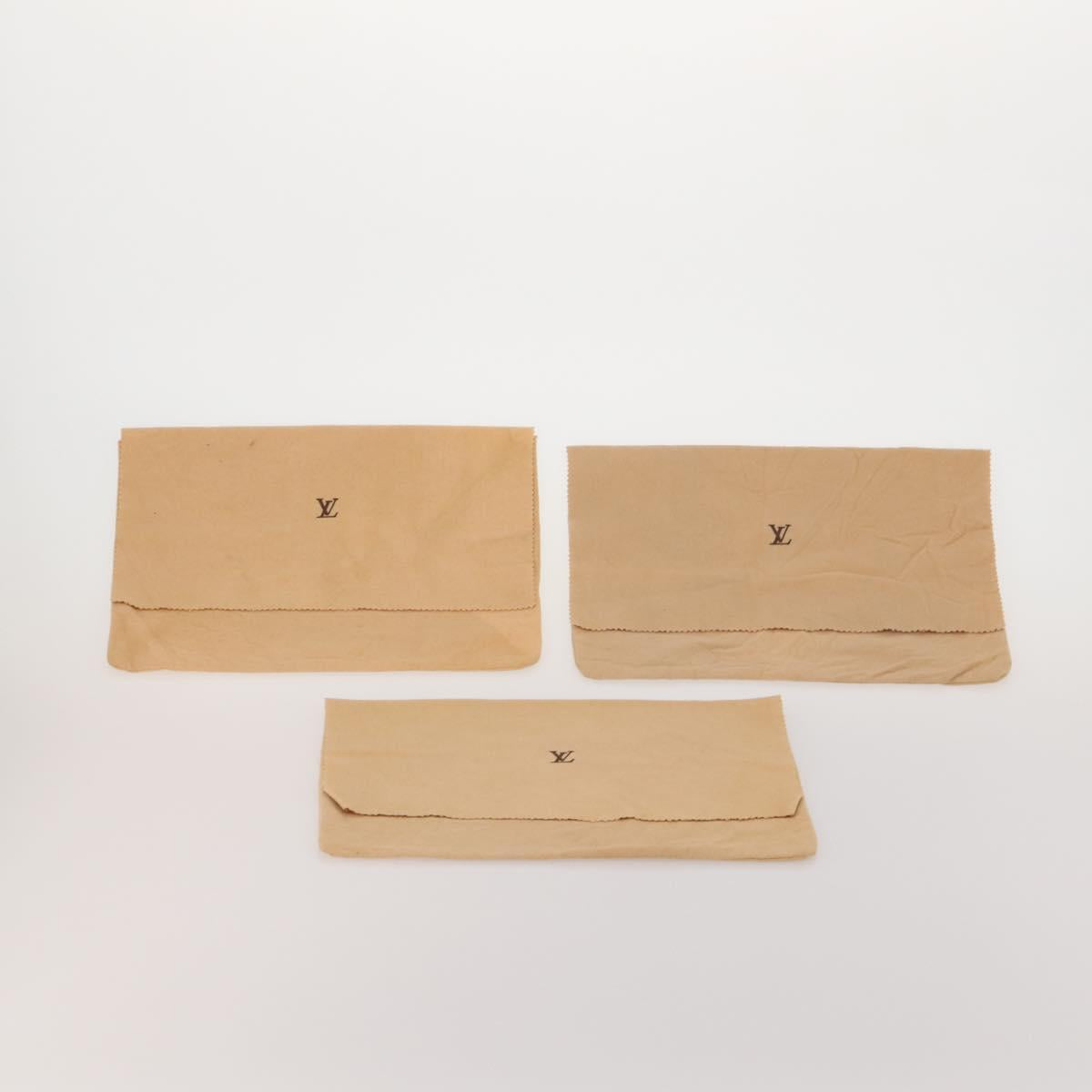 LOUIS VUITTON Dust Bag Cotton 30 Set Beige LV Auth 202404