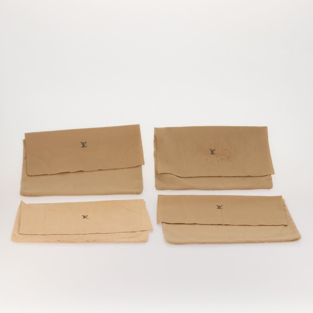 LOUIS VUITTON Dust Bag Cotton 30 Set Beige LV Auth 202404