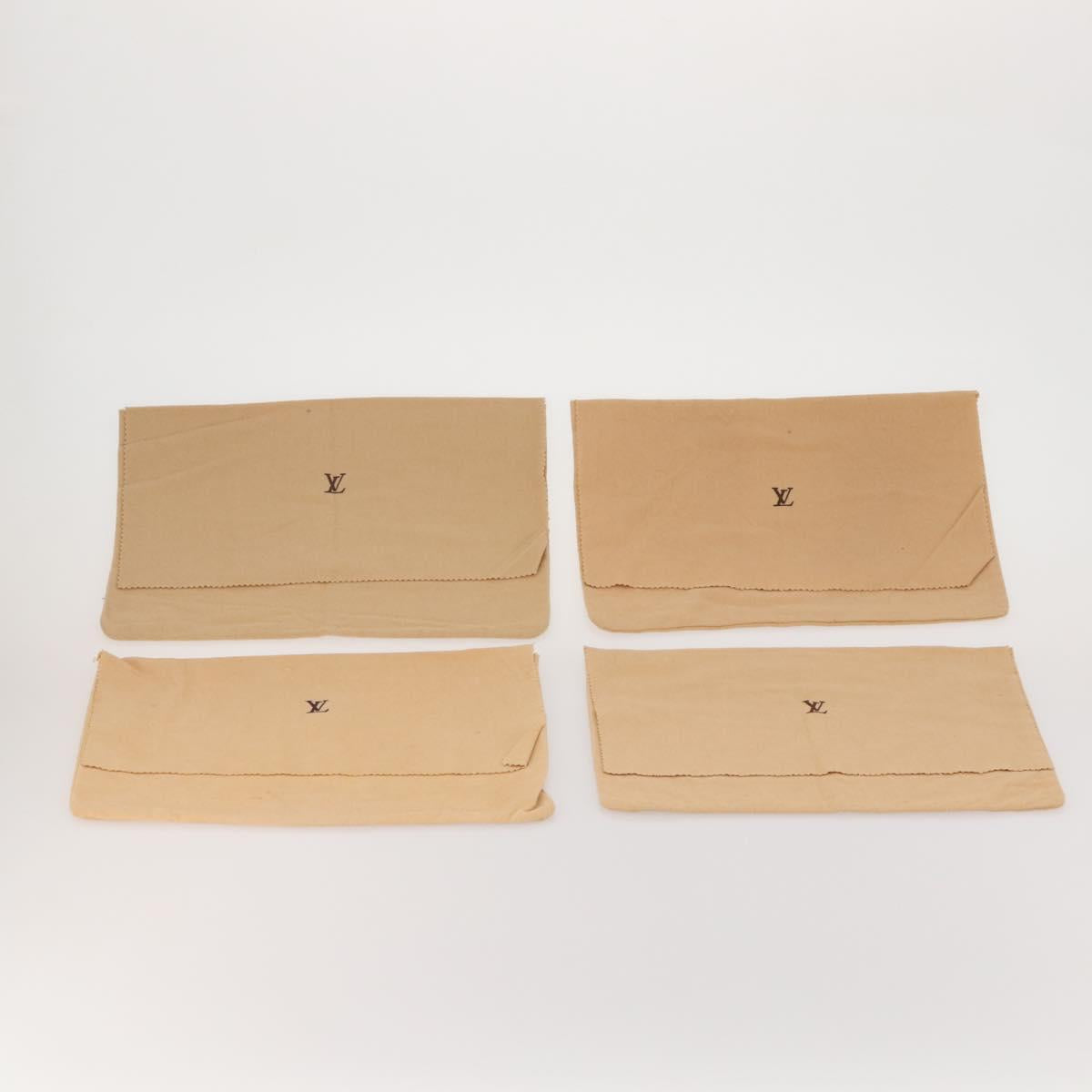 LOUIS VUITTON Dust Bag Cotton 30 Set Beige LV Auth 202404