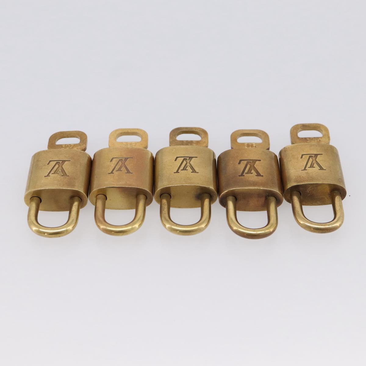 LOUIS VUITTON Padlock 10 Set Padlock metal Gold LV Auth 202413